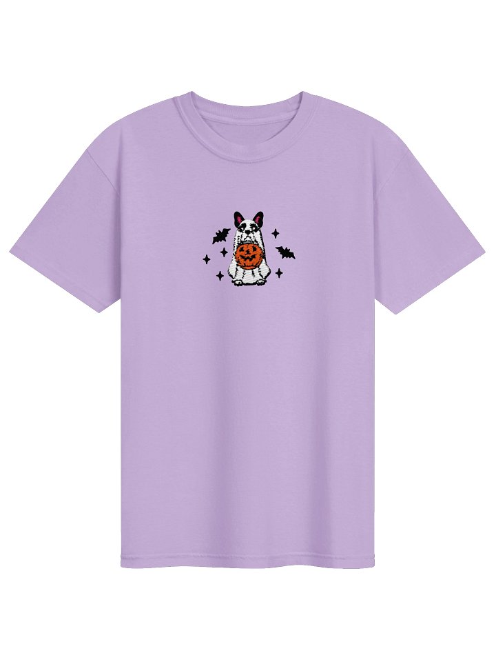 Halloween Boston Terrier(Black & White) Embroidered T-Shirt product image (41)