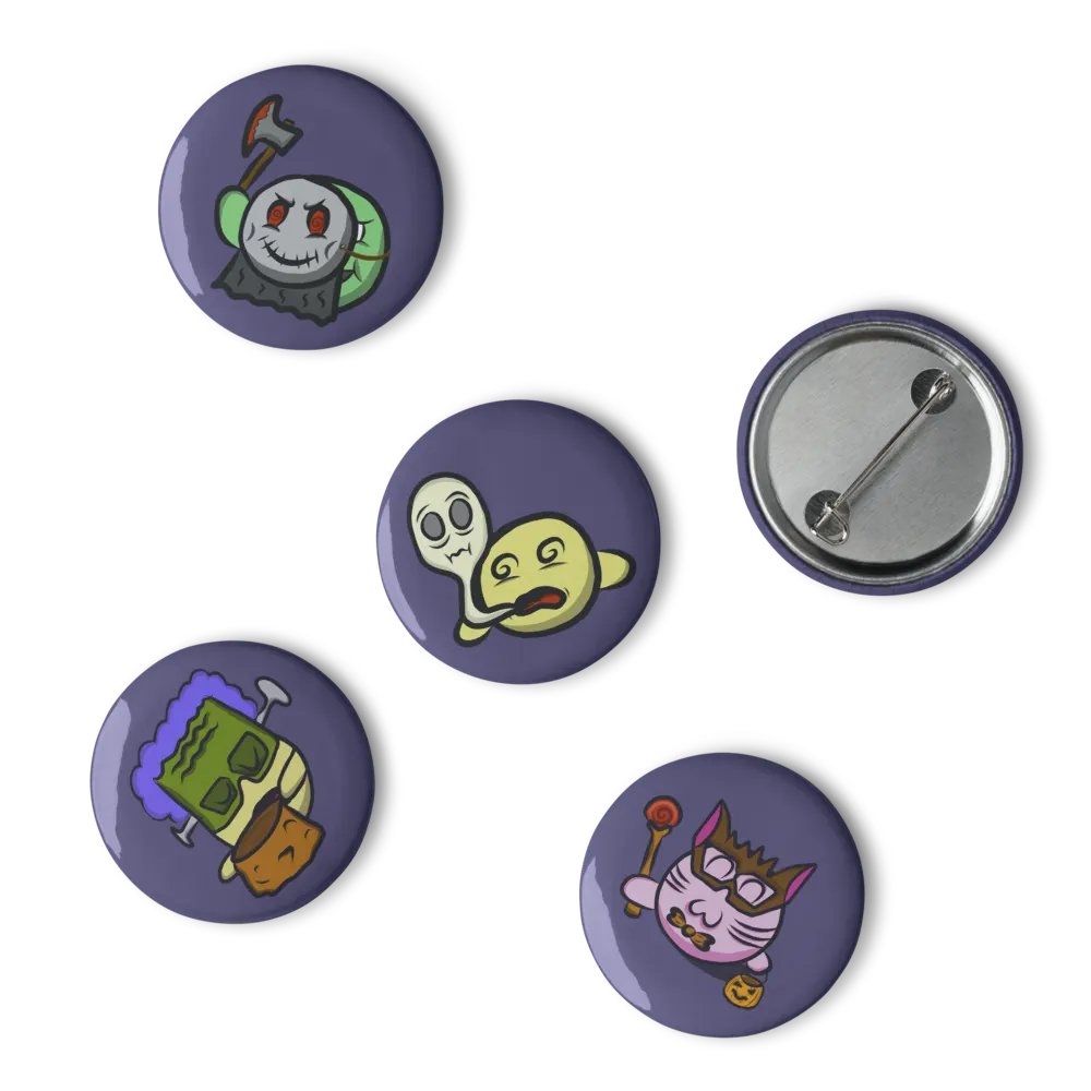 Dango Spooky Set - Pin Buttons product image (6)