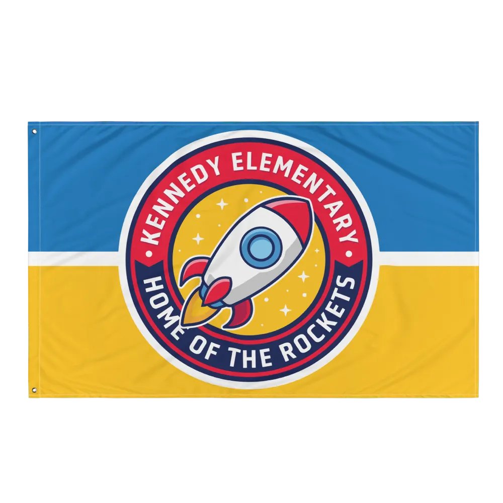 Kennedy Elementary Rocket Flag product image (3)
