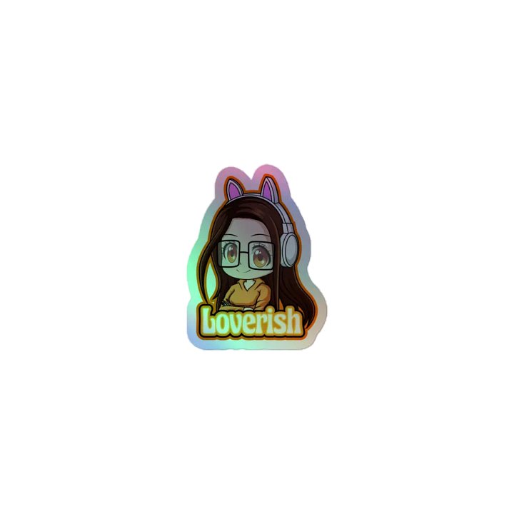 Loverish Logo Holographic Sticker Sheet product image (1)