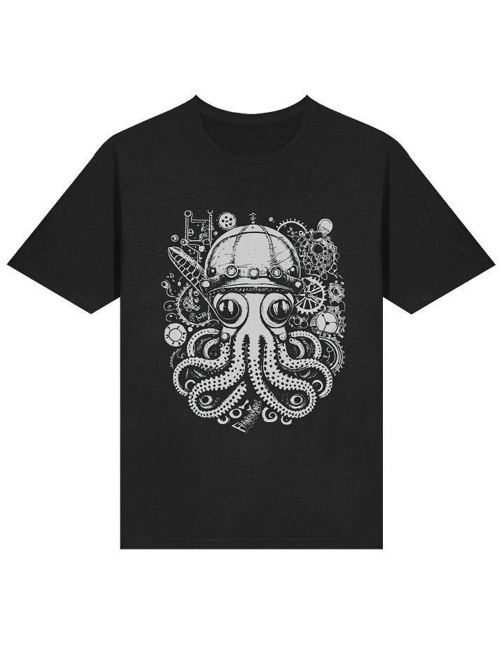 FrankenAngel SteamPunk Octopus T-Shirt / White print / Gildan Unisex Softstyle T-Shirt product image (1)
