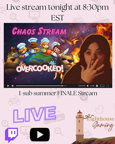 GIVEAWAY AND SNEAK PEEKS TONIGHT! 
*UPDATE TIME: 8PM*

Come and Enjoy the FINALE of 1-sub summer with this super chaotic game...