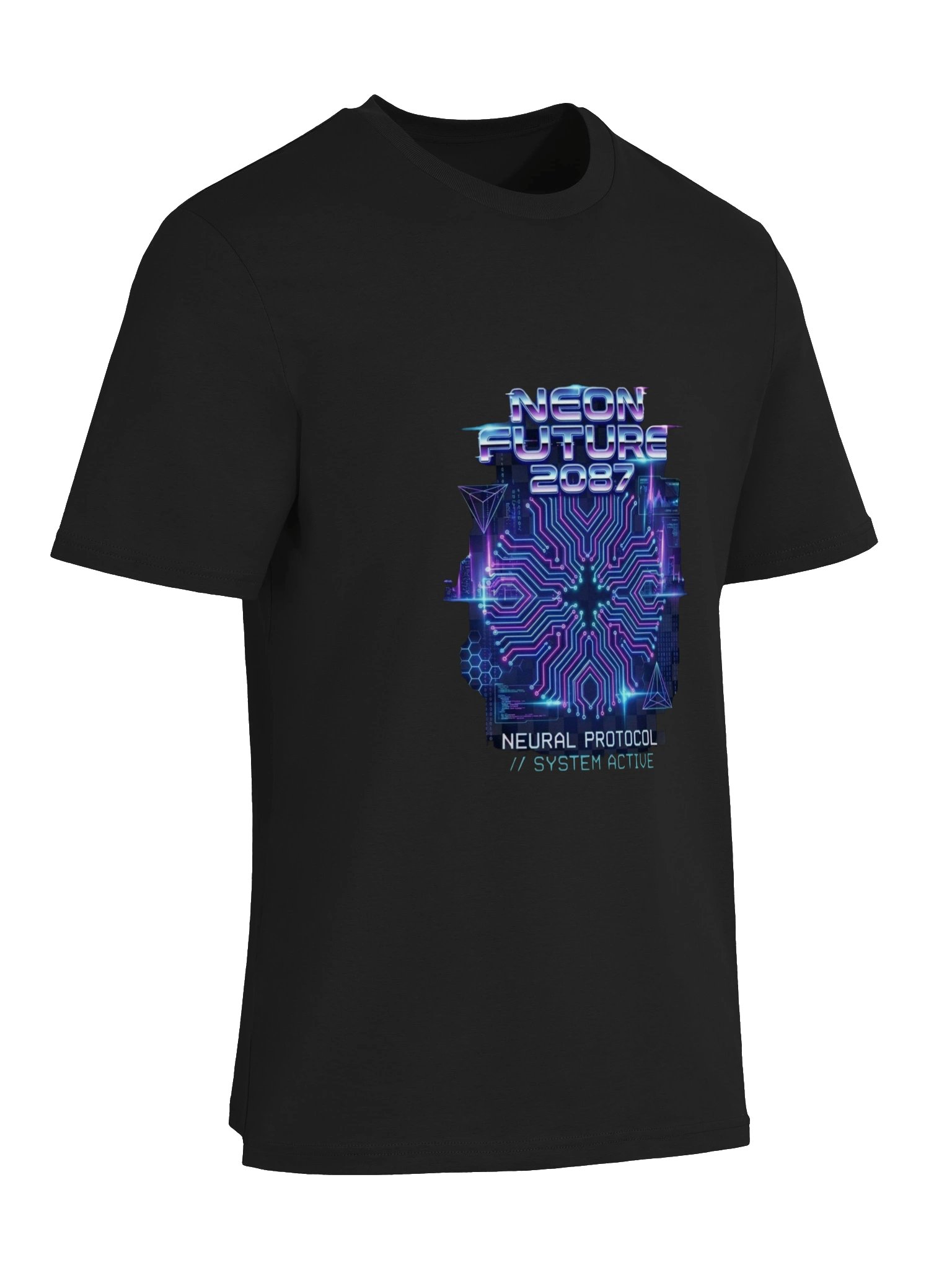 Neon Future 2087 Cyber Circuit Tee product image (7)