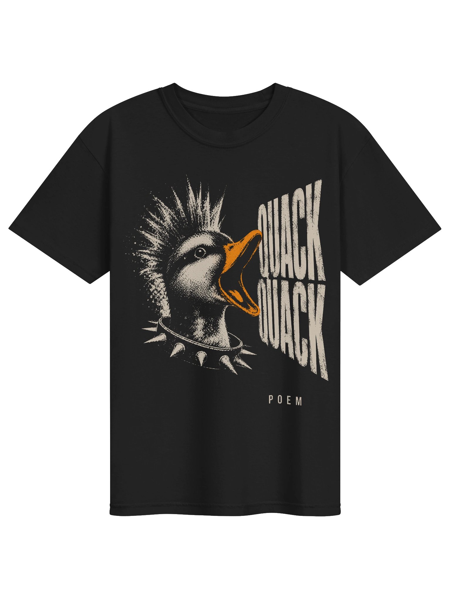 Punk Duck Quack Poem Heavyweight Graphic Tee product image (1)