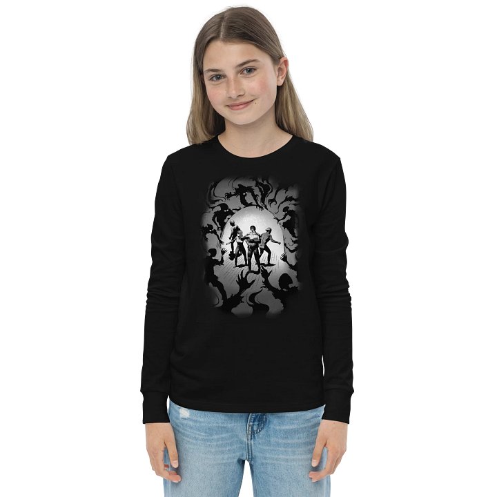 Phases of the Moon - Pap & the Storied Trio - Bella+Canvas Youth Long Sleeve T-Shirt product image (1)