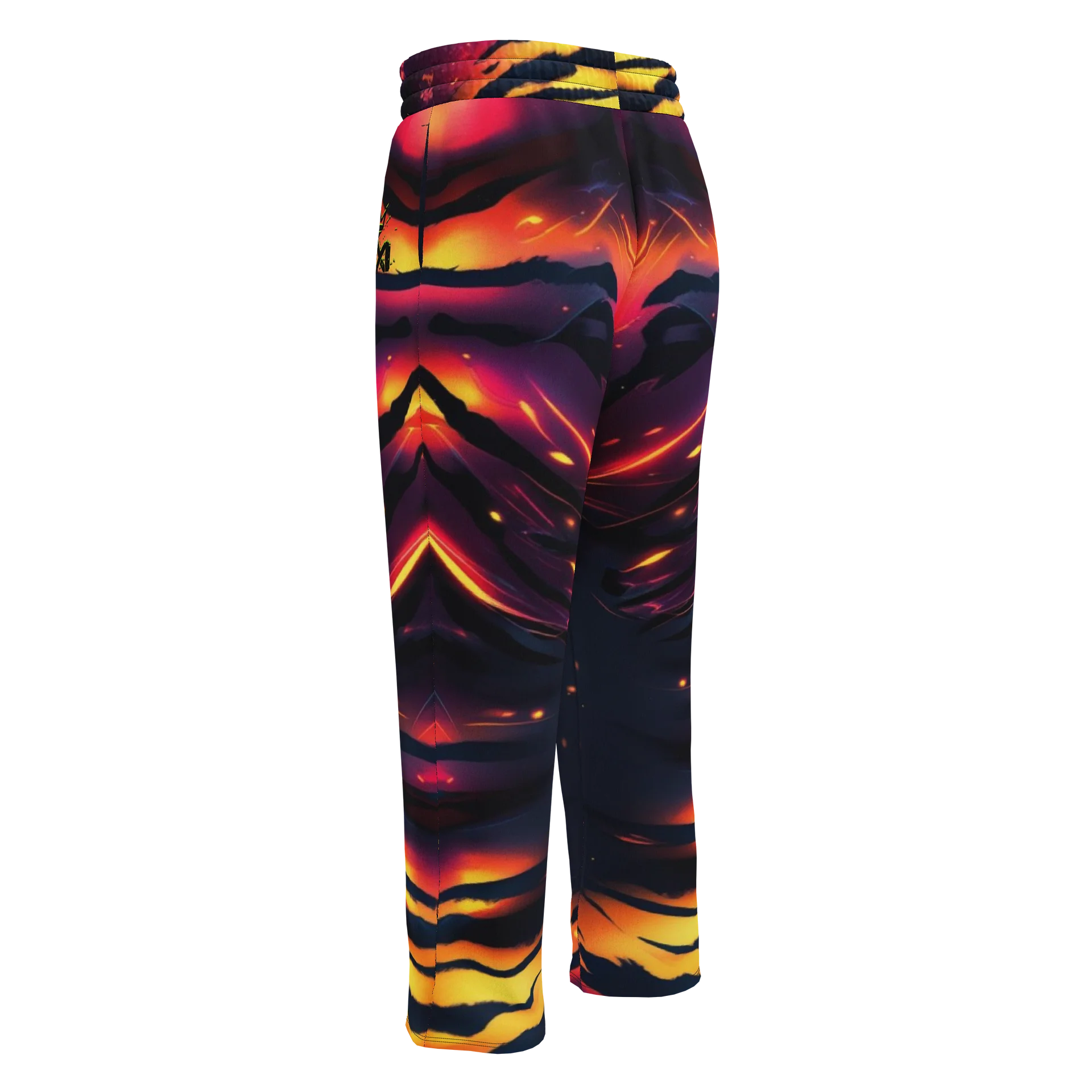 Neon Flame Wide-Leg Joggers product image (2)