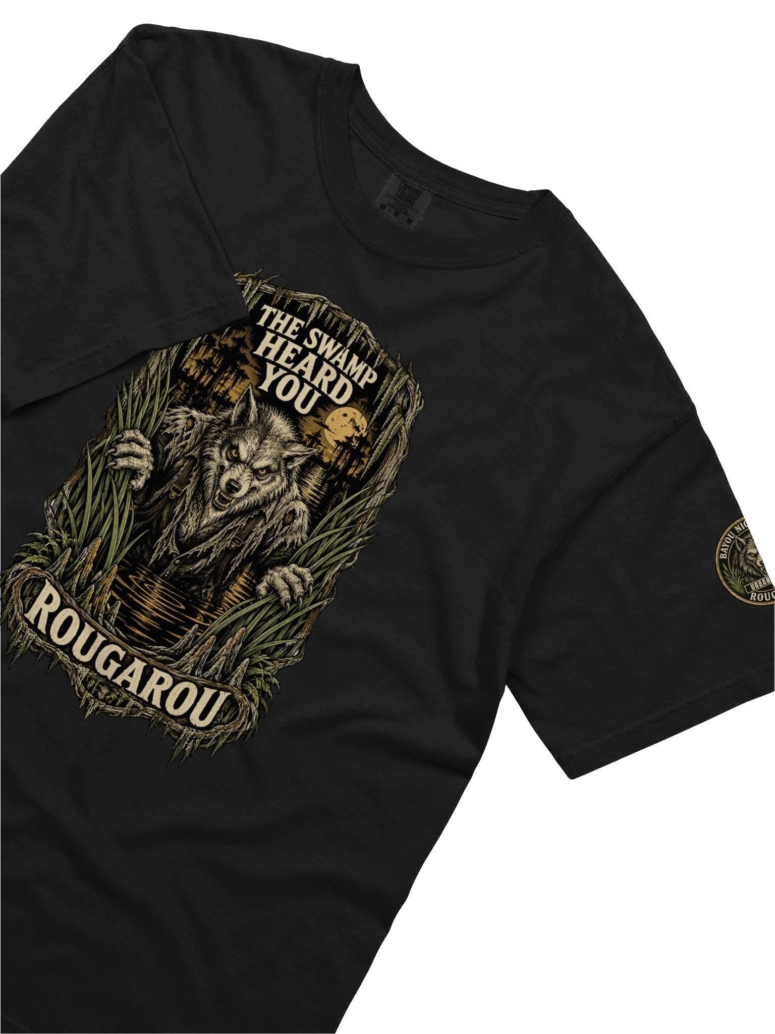 Rougarou — The Swamp Heard You Night Watch Tee product image (3)