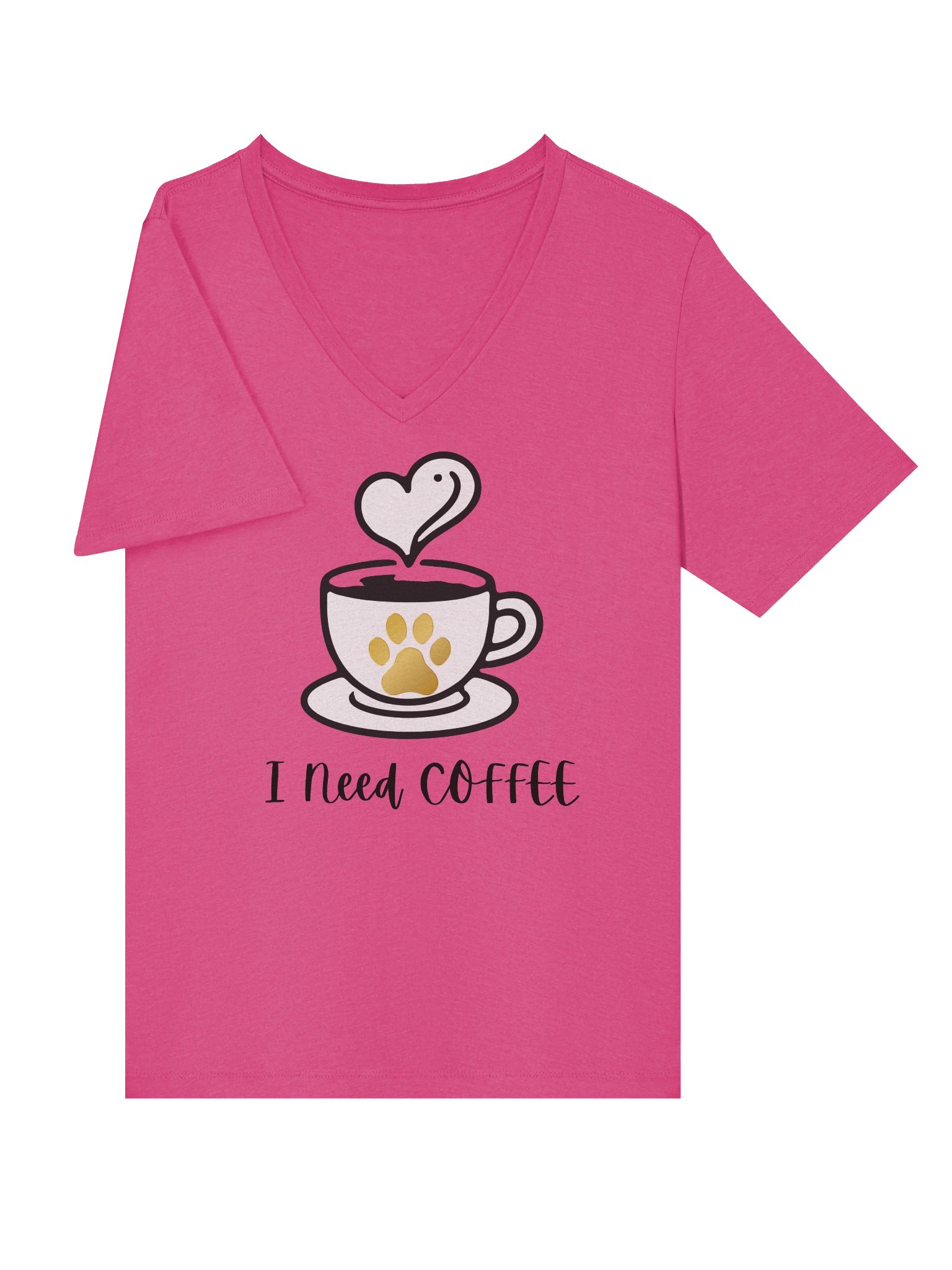 I Need Coffee V-Neck Shirt product image (27)