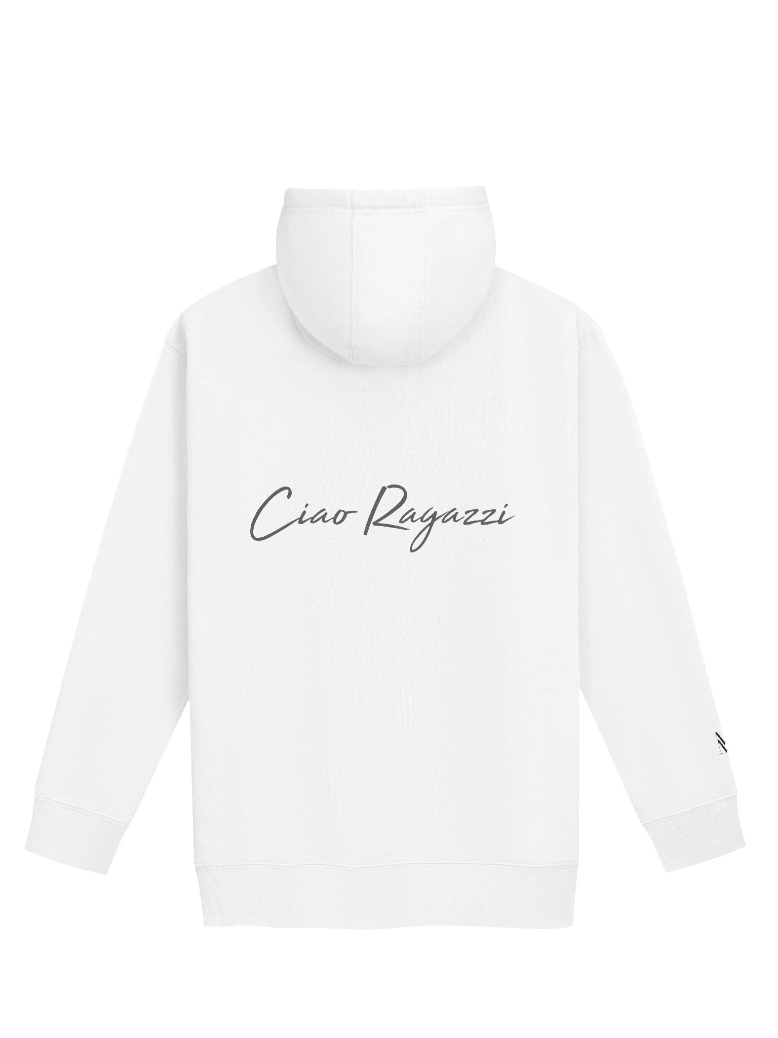MM "Ciao Ragazzi" Hoodie Unisex White product image (2)