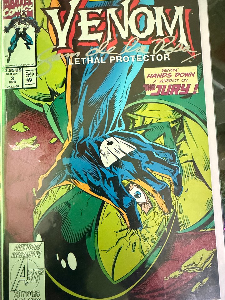 Venom: Lethal Protector #3 — Signed Comic (30th Anniversary Edition) product image (2)