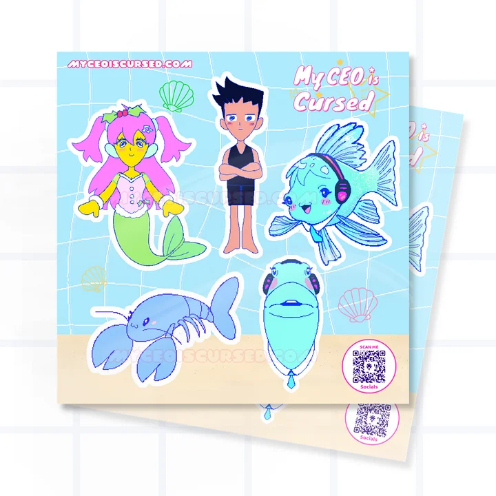 Fishku and Friends - Sticker Sheet 🐟 product image (1)