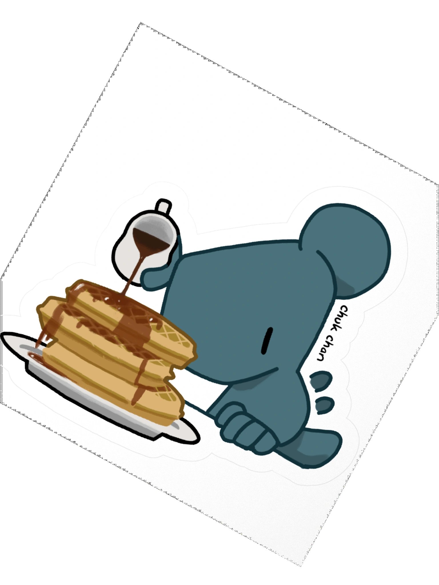 Waffle Art Sticker product image (2)