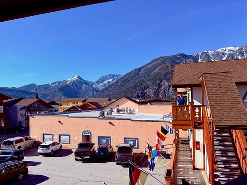 The view from our hotel is breathtaking. Little Wolf is having the time of her life in this beautiful Bavarian-themed village...