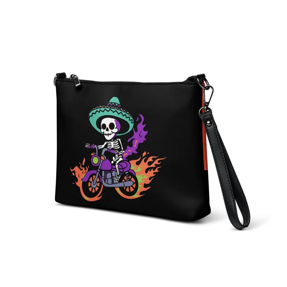 Bone to be Wild Colorful Flip-Sided Faux Leather Crossbody Bag product image (5)