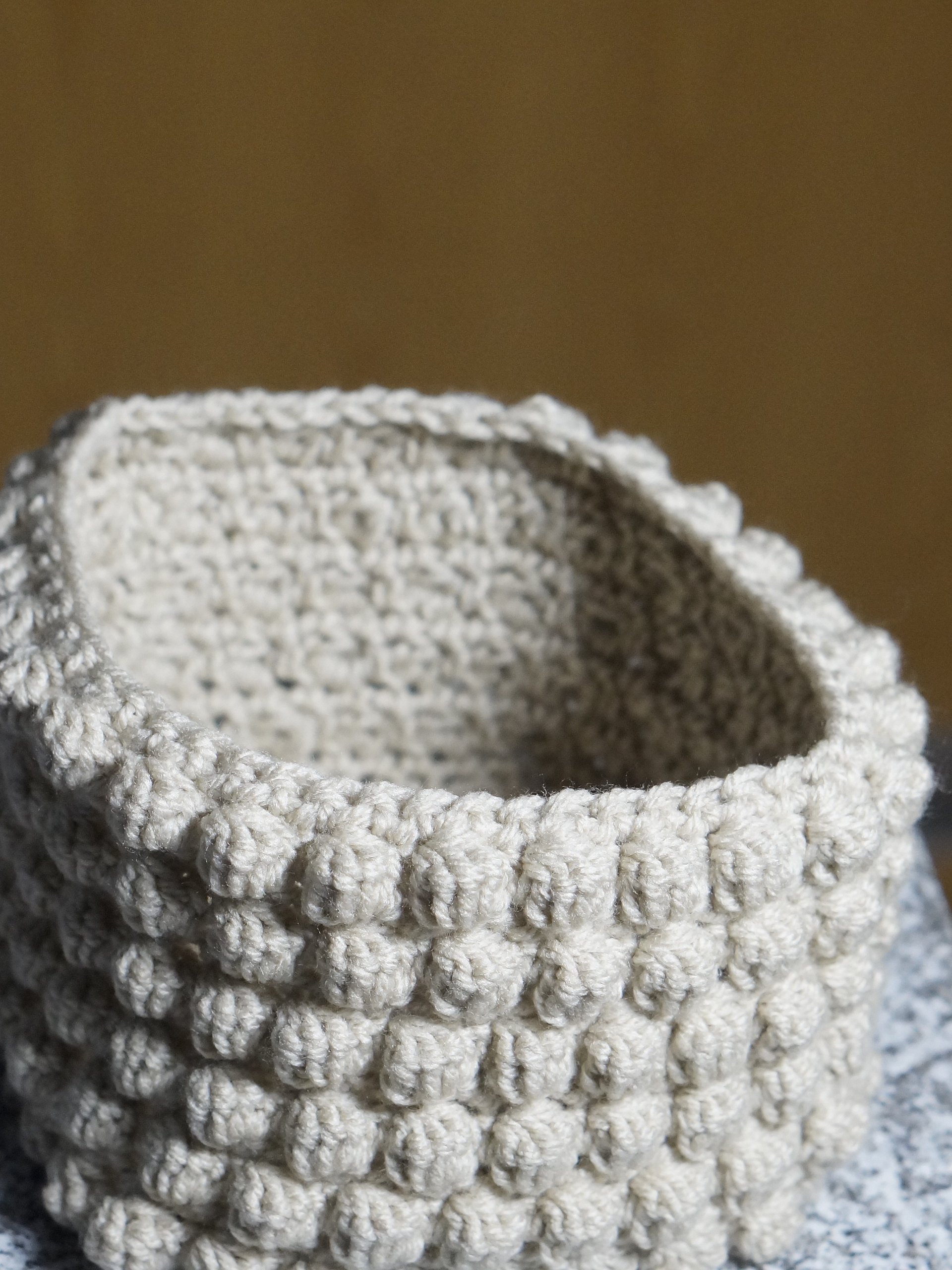 Bobble square basket Crochet pattern product image (4)