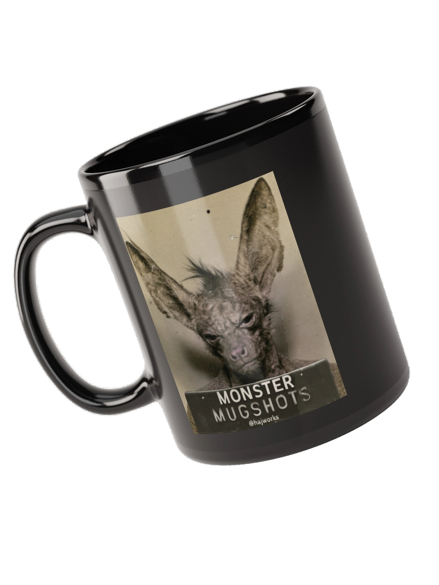 Monster Mugshots No. 006 - Black Ceramic Mug product image (5)