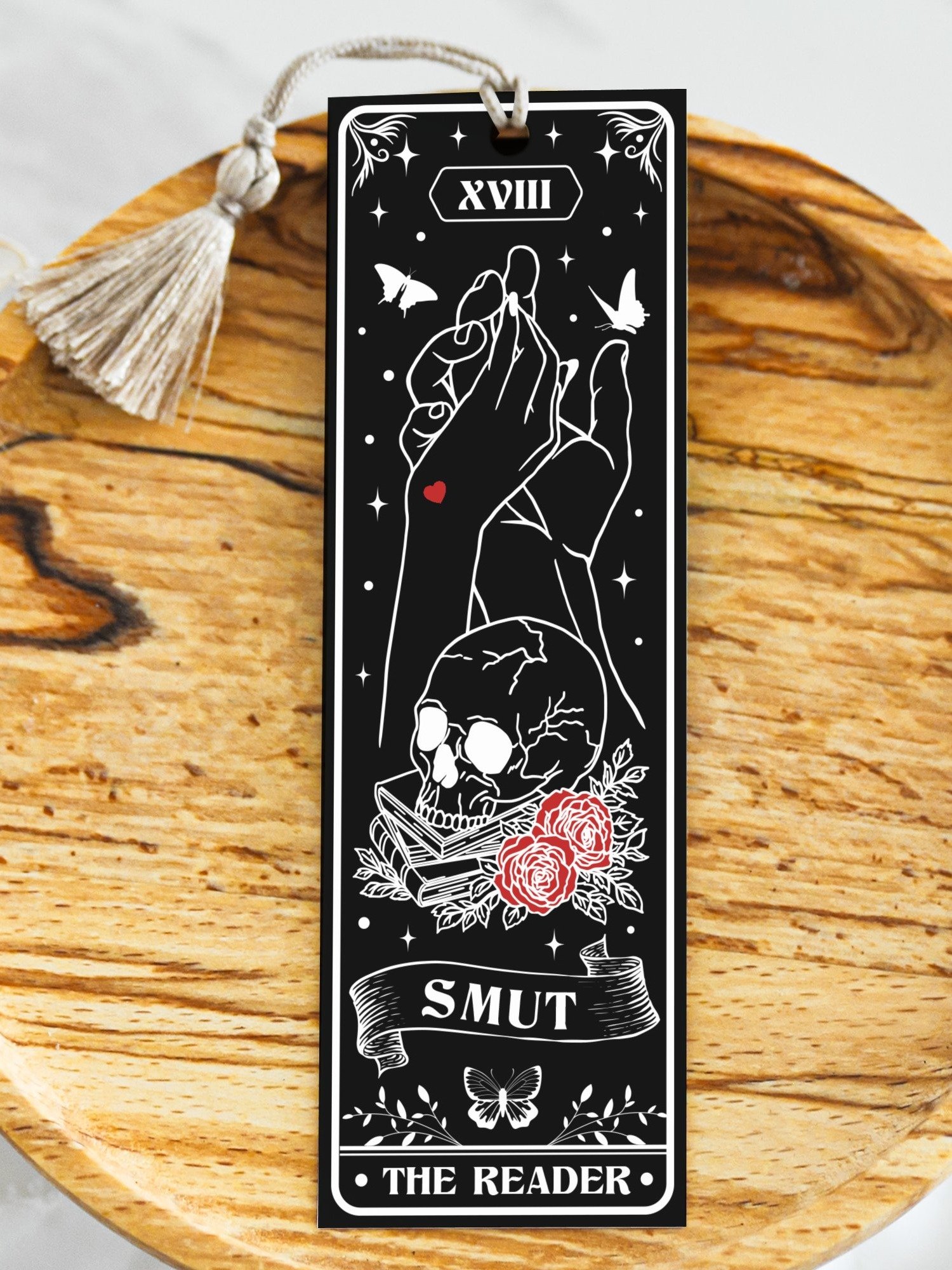 Printable Bookmarks PNG Bundle, Bookish Bookmark Spicy Dark Romance Black Red, Smut Bookmark Sayings, DIY Gift for Reader, Digital Download product image (3)
