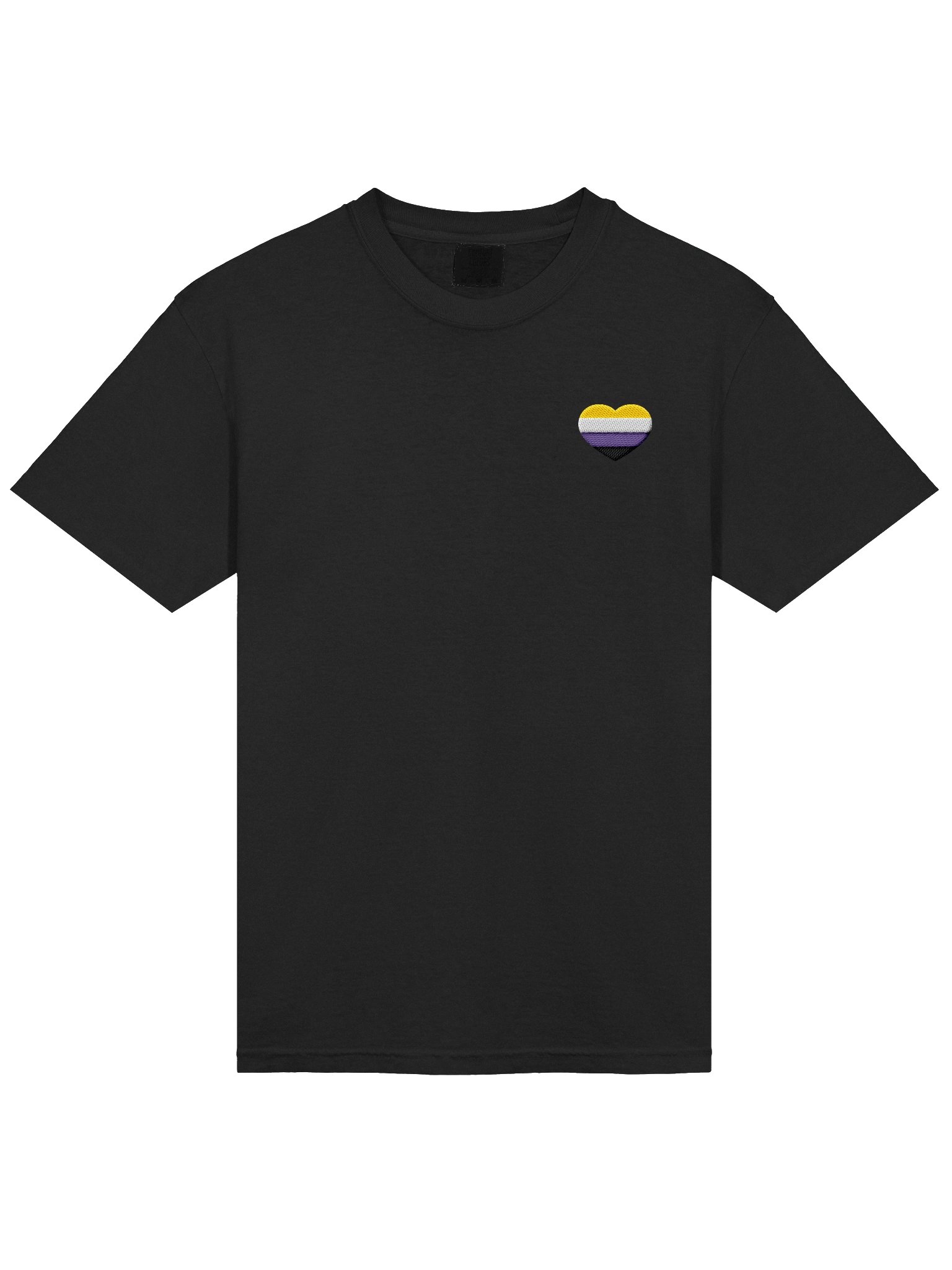 Nonbinary Pride Embroidered T-Shirt product image (1)