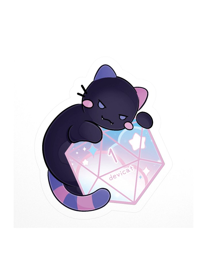 CandiCat Void Cat D20 2026 Sticker product image (1)
