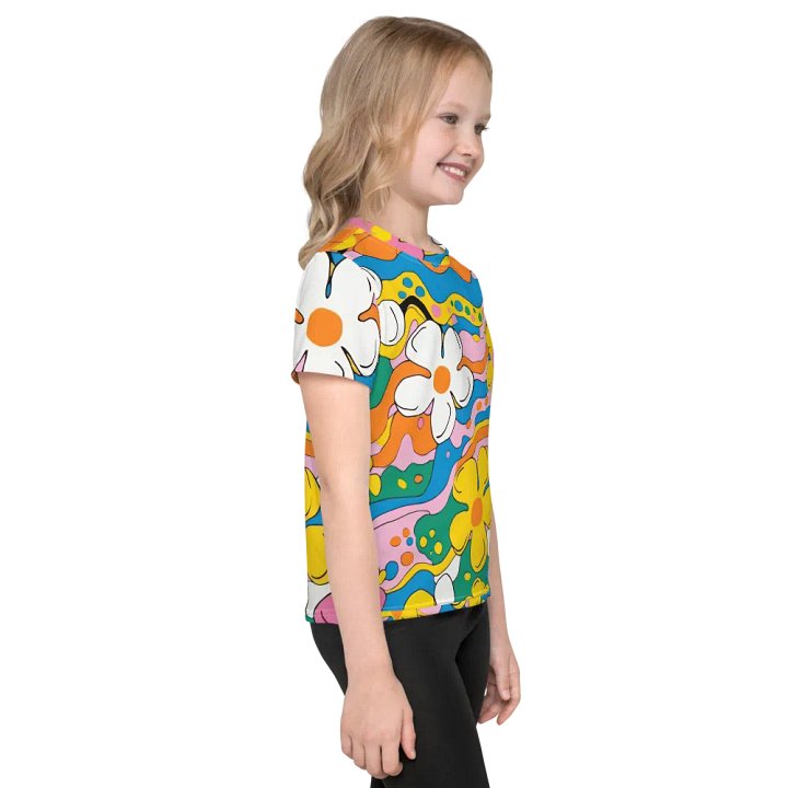 Retro Floral All-Over Print Kids T-Shirt product image (2)