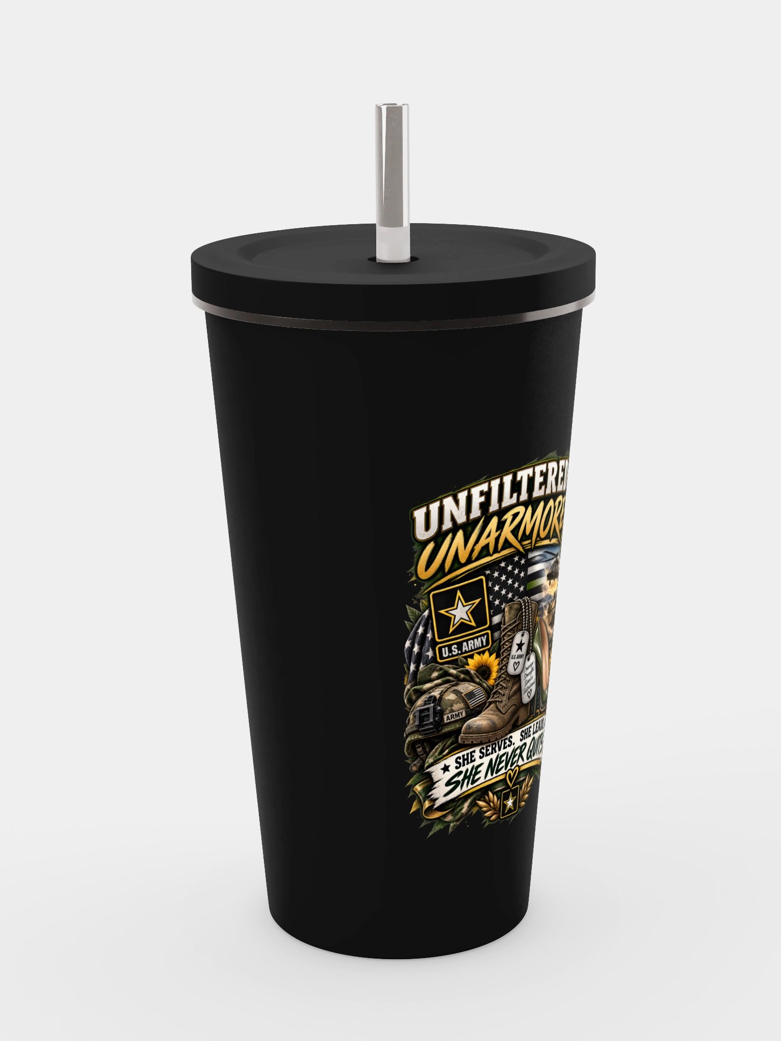 Army Tumbler - She Never Quits product image (4)