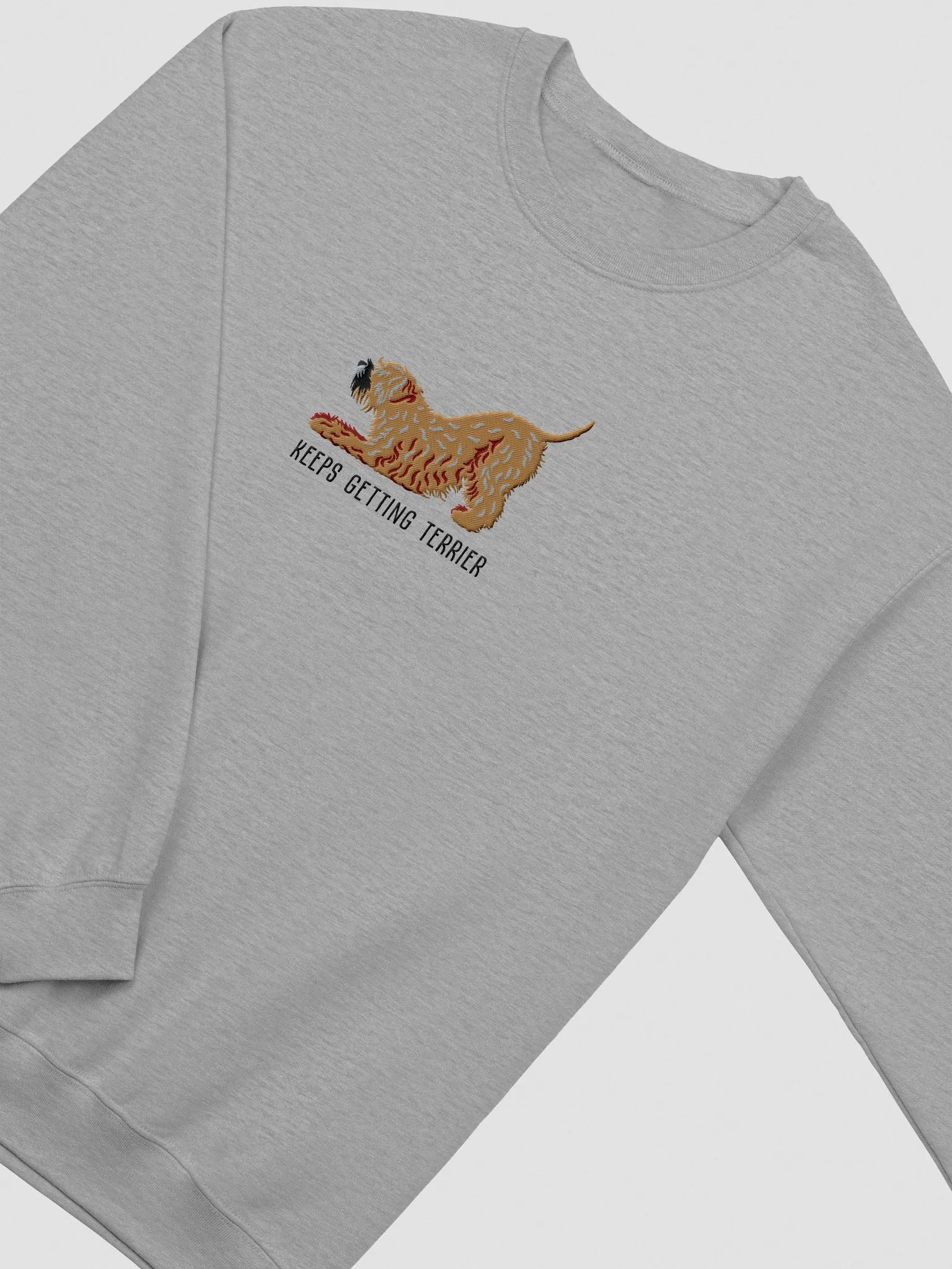 Keeps Getting Terrier Sweatshirt (Embroidered) of a Wheaten Terrier(2) product image (6)