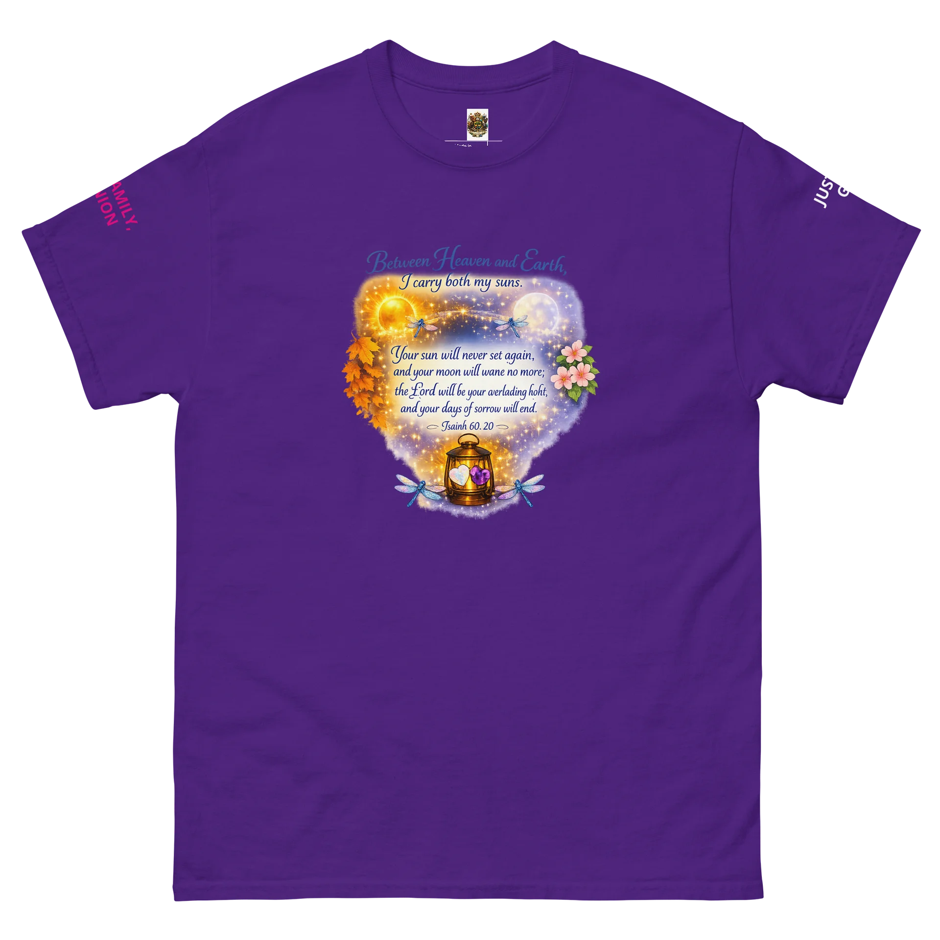 I Carry Both My Suns — Heart Glow Tee product image (2)