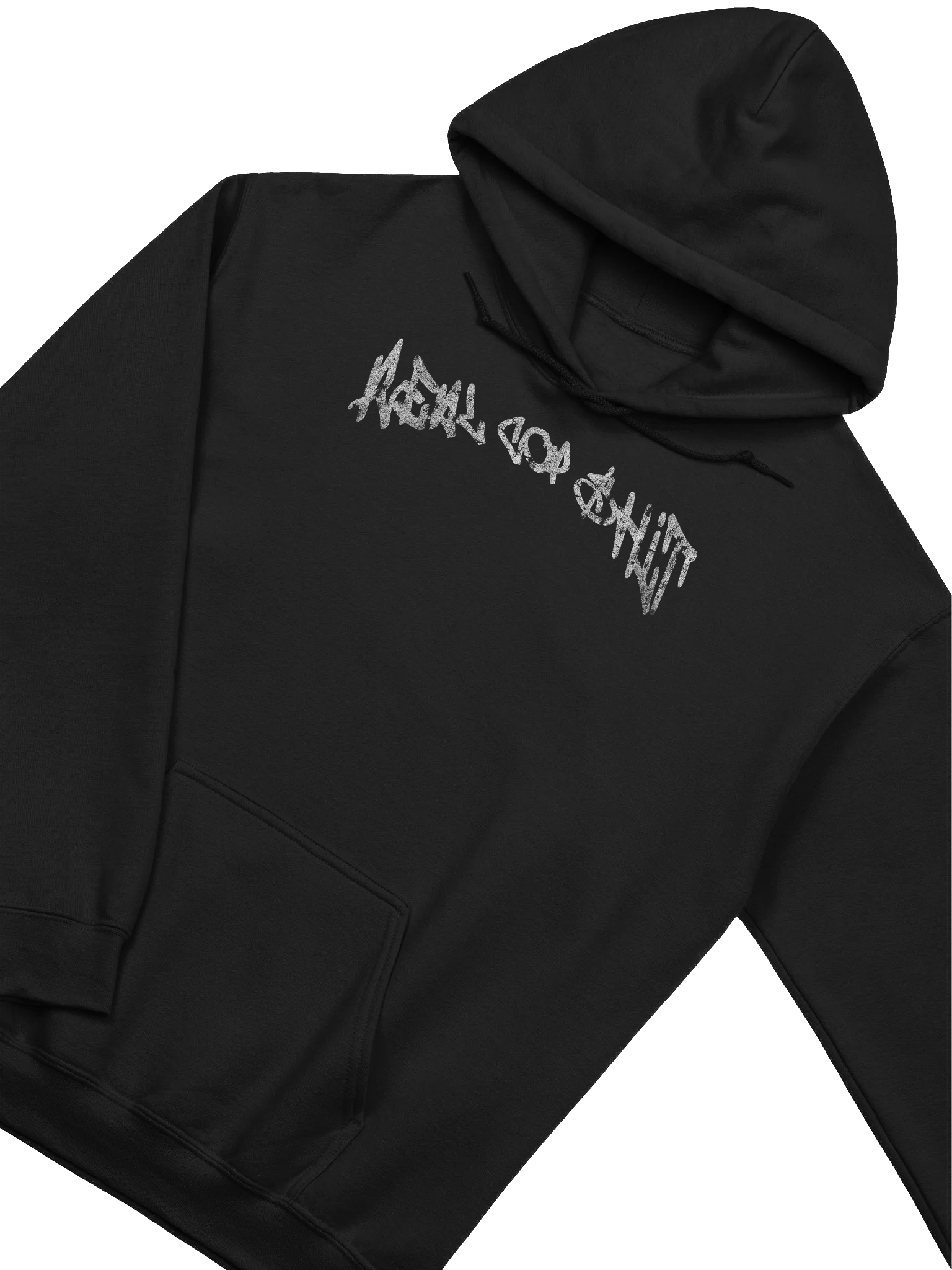 REAL COP SHIT TEXT BASIC HOODIE product image (3)