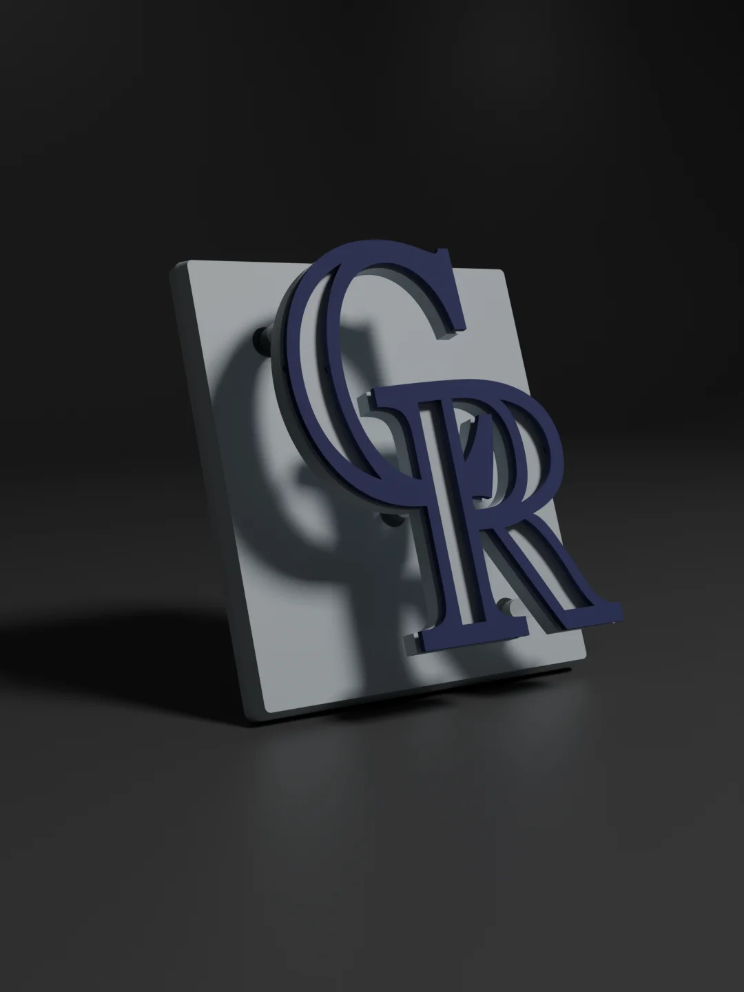 Colorado Rockies 3D Printed Floating Logo Sign (Digital File Only) product image (1)