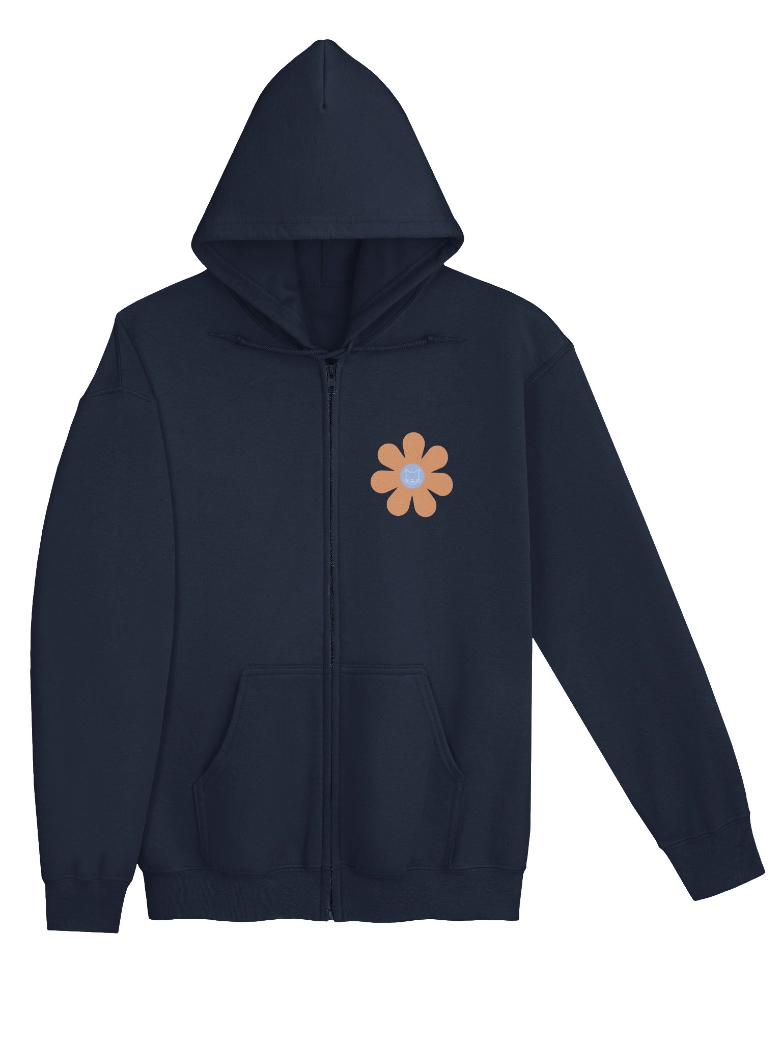 Flower Power Zip Up - Cat Outline product image (6)
