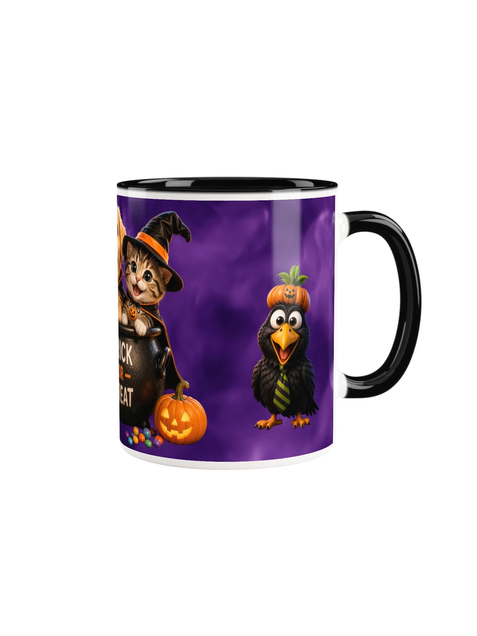 Halloween Black Cat Pumpkin Mug product image (2)