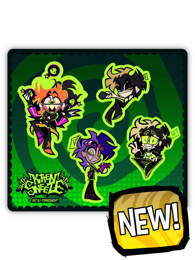 KittenSneeze Sticker Sheet product image (1)