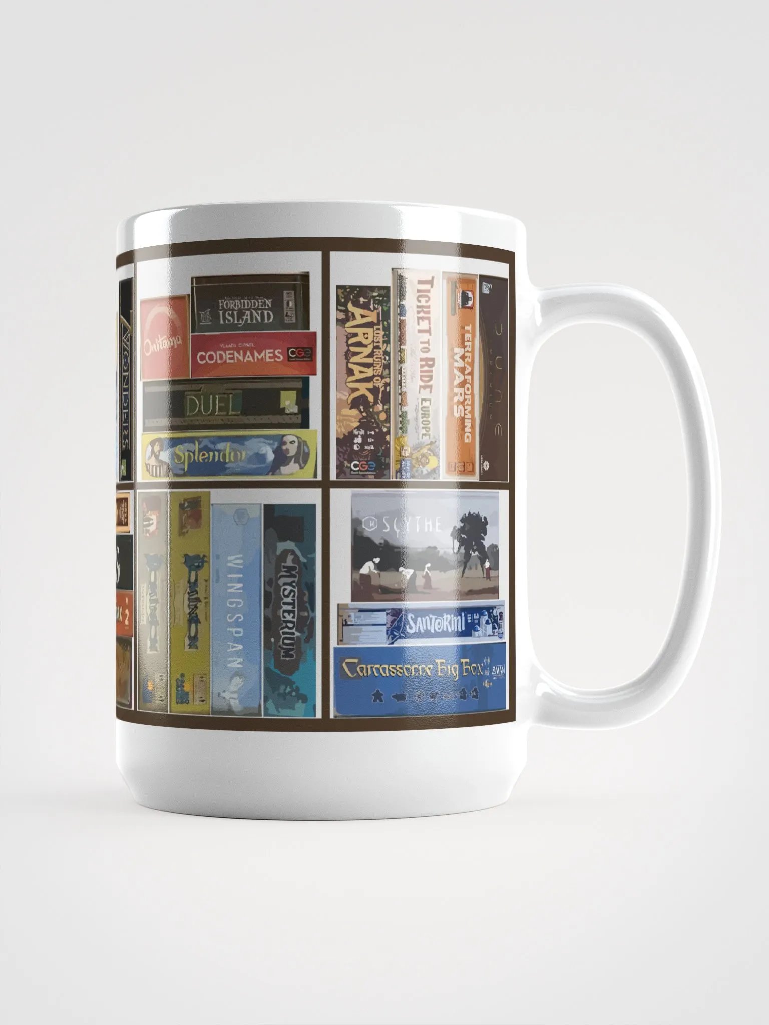 Board Game Collection Mug, large 15 oz Kallax Coffee Cup for Board Gamers product image (3)