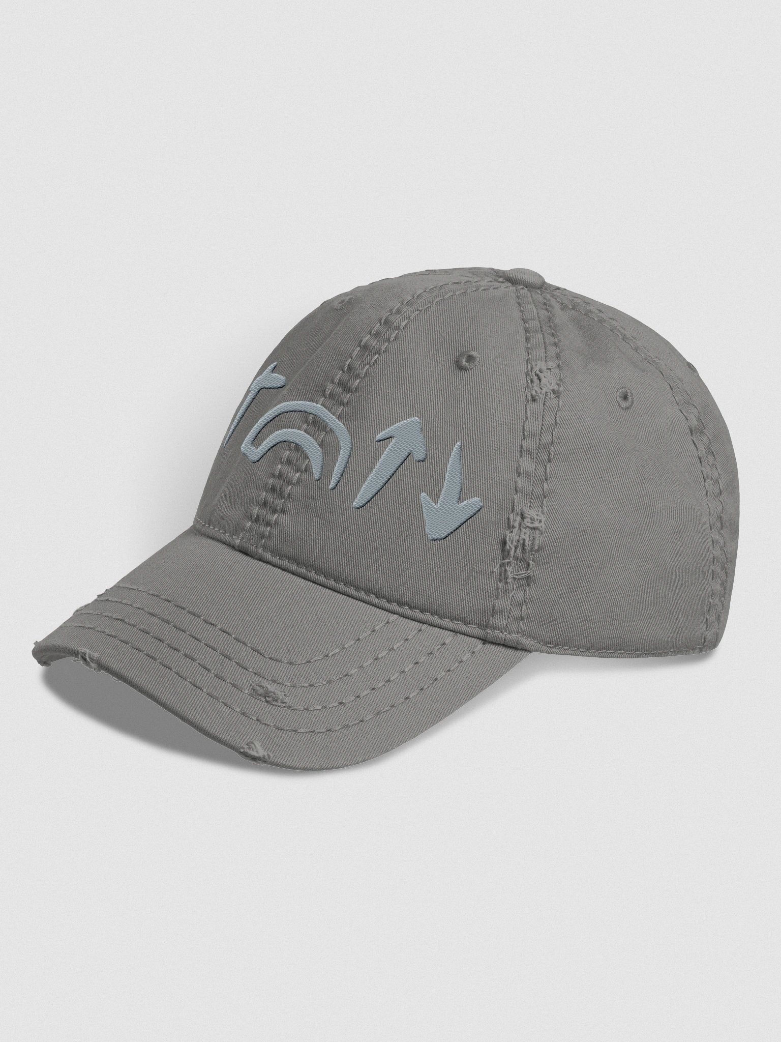 He Came. He Died. He Arose. He's Coming Back Christian Gray Distressed Hat product image (2)
