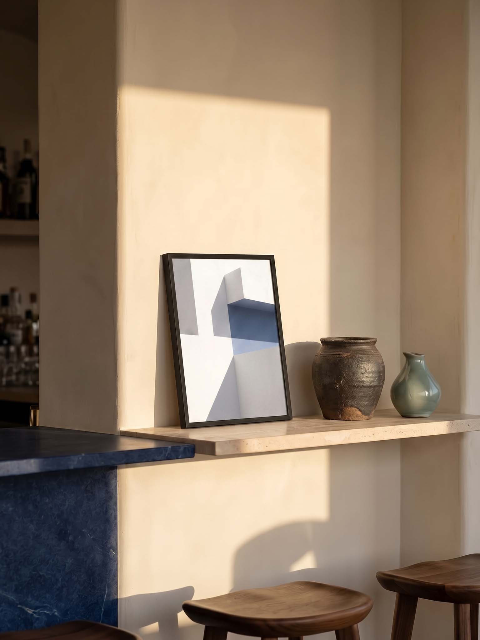 Blue Shadow - Minimalist Architectural Light Wall Art product image (37)