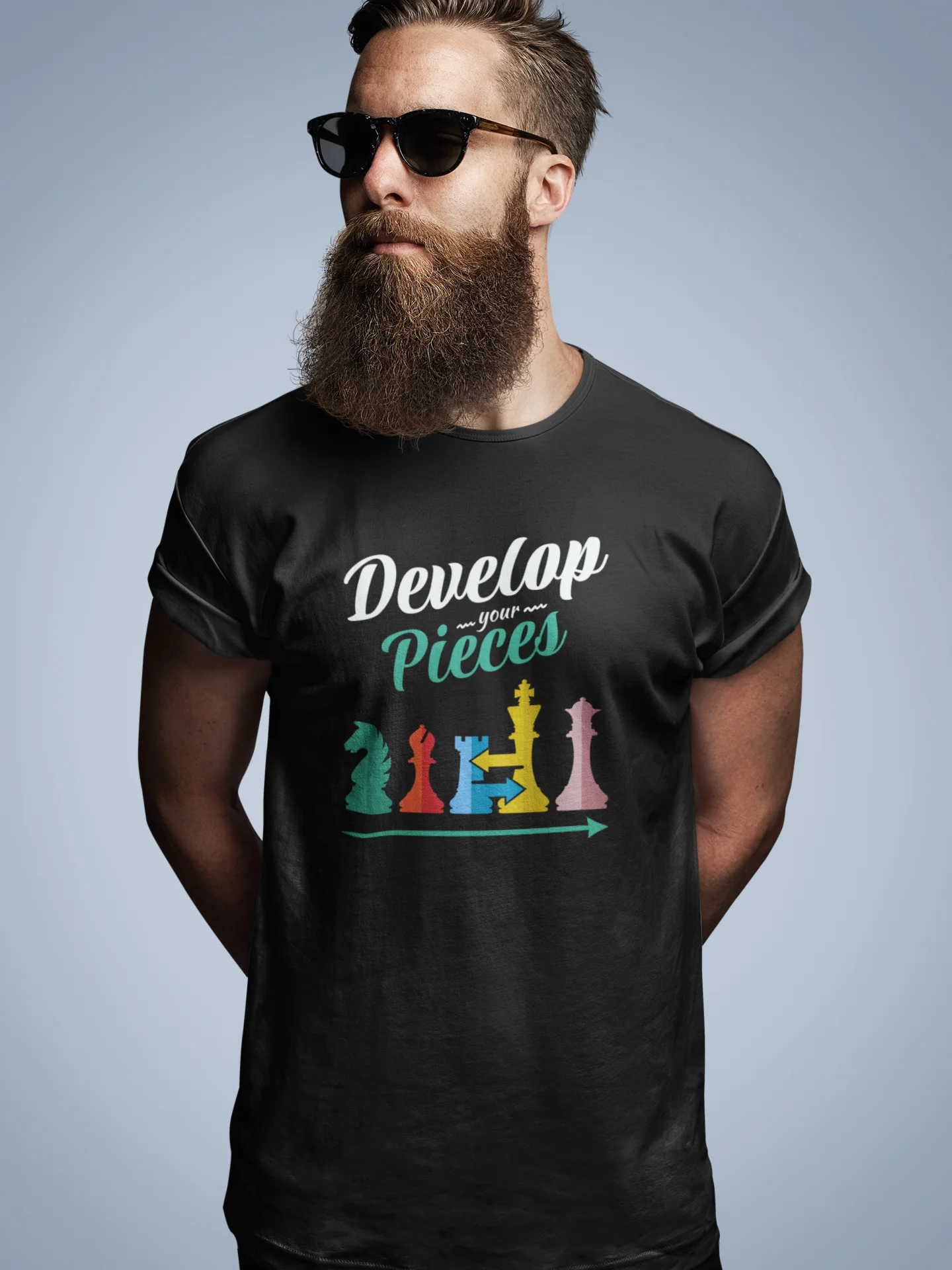 Develop Your Pieces Chess T-shirt product image (2)