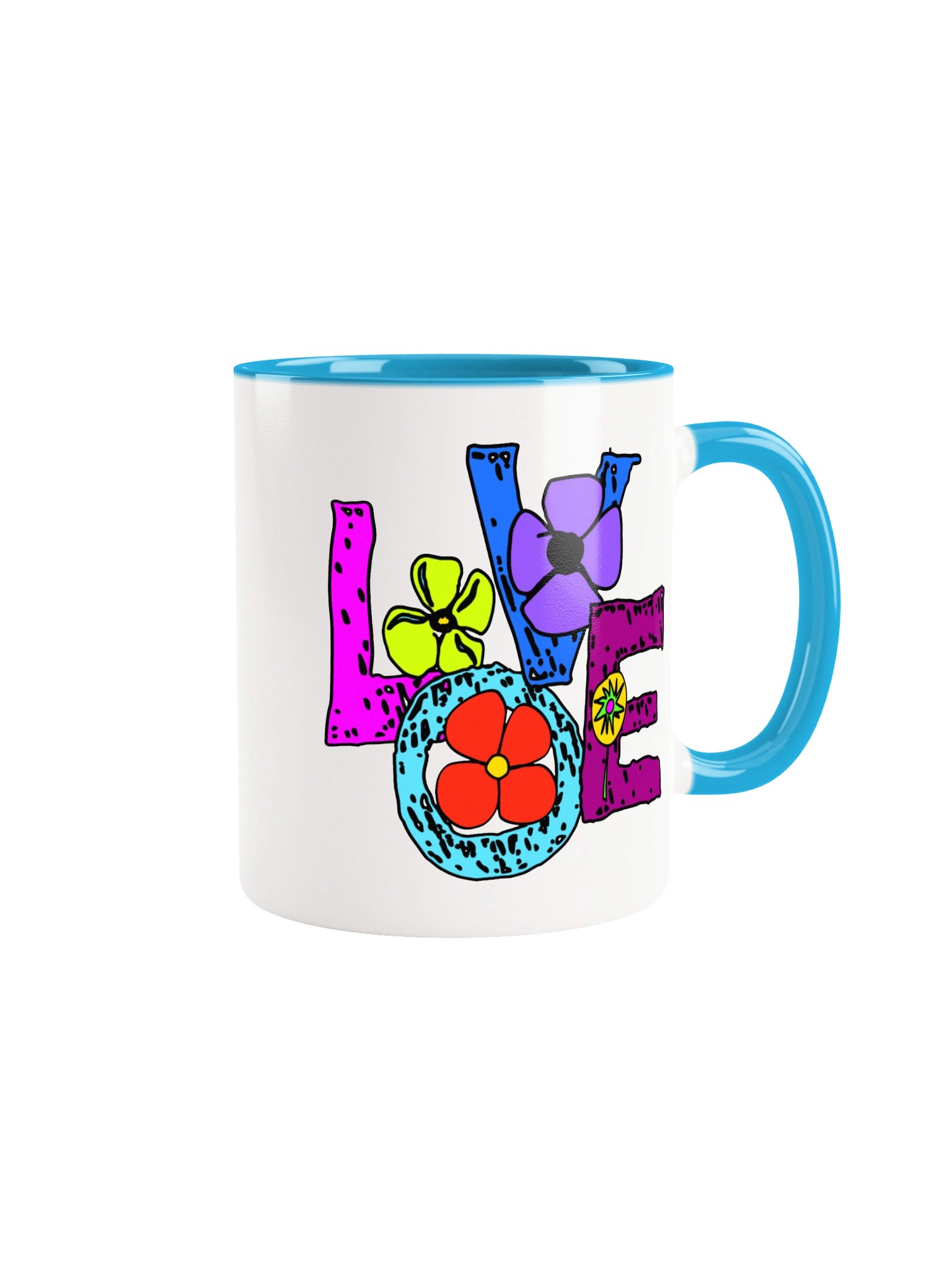 LOVE — Colorful Artistic Coffee Mug | 11 oz & 15 oz product image (1)