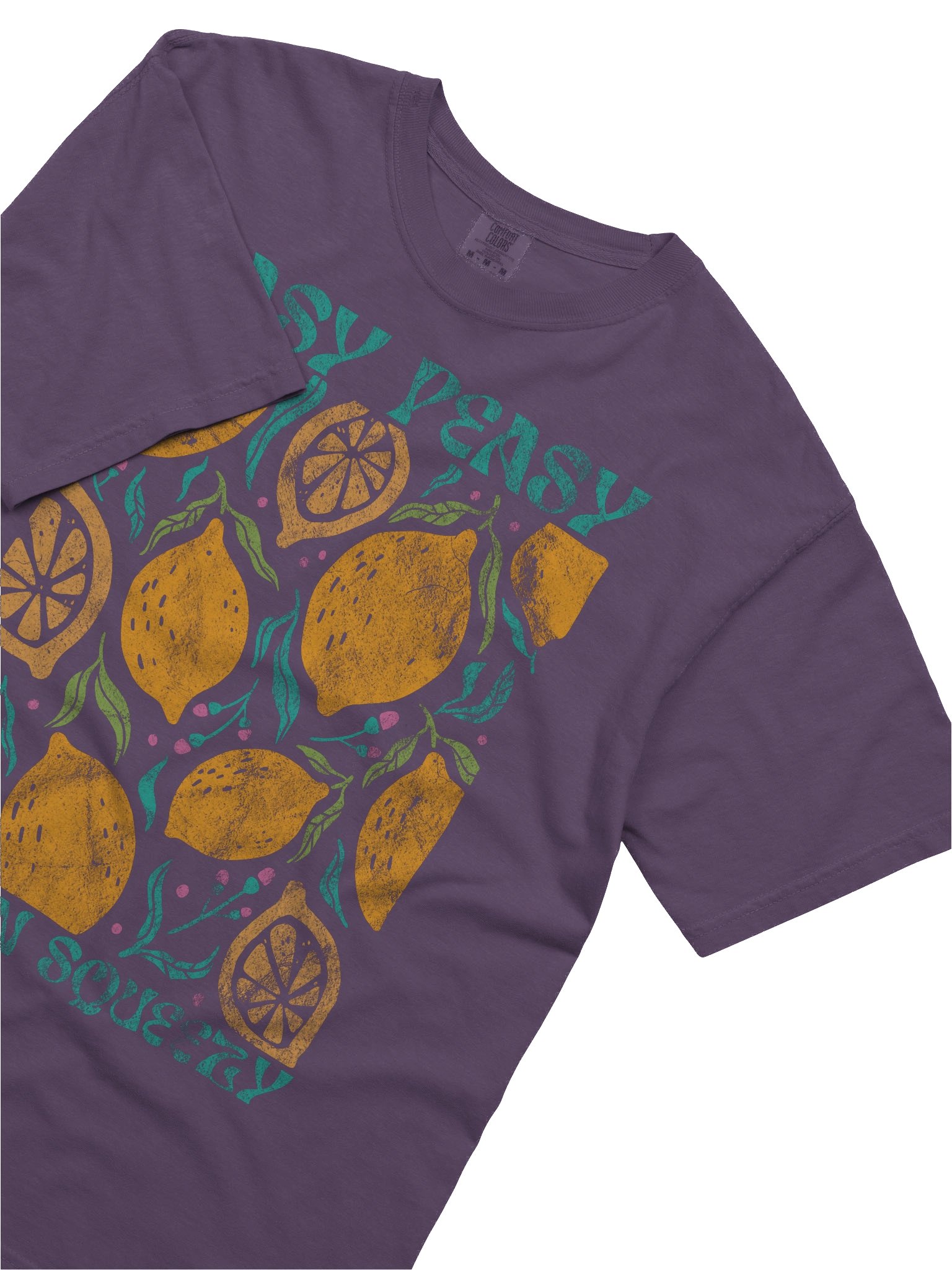 Easy Peasy Lemon Squeezy Shirt – Cute Lemon Citrus Graphic Retro Aesthetic Tee product image (5)