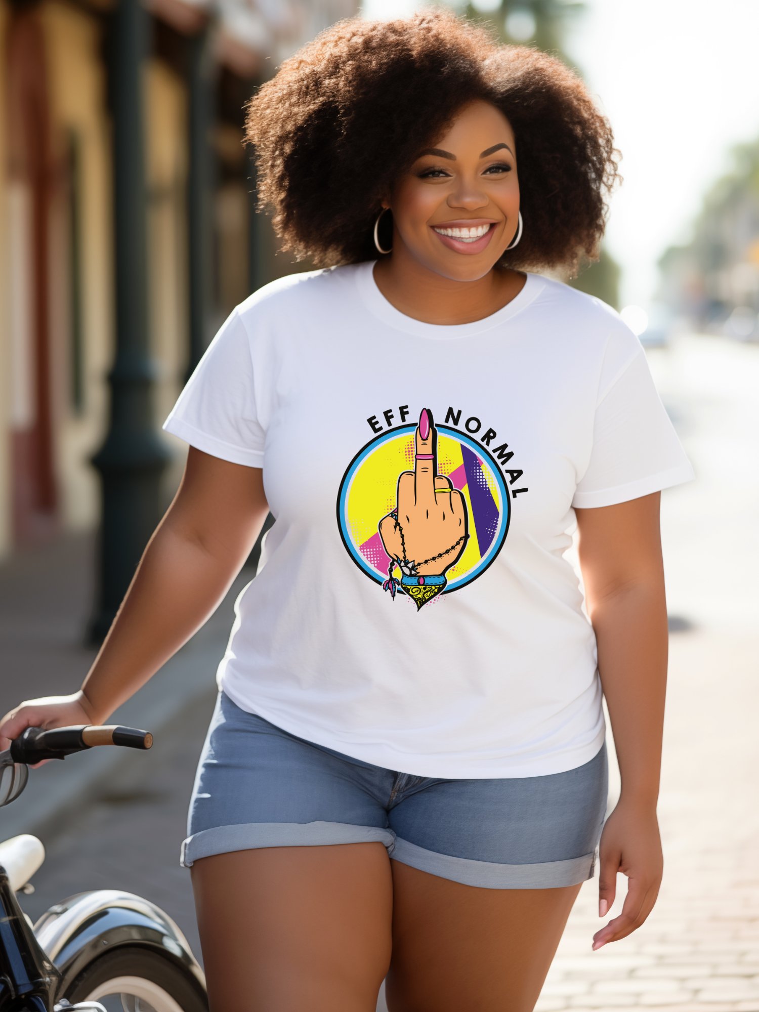 EFF NORMAL Statement White Tee (Light) product image (1)