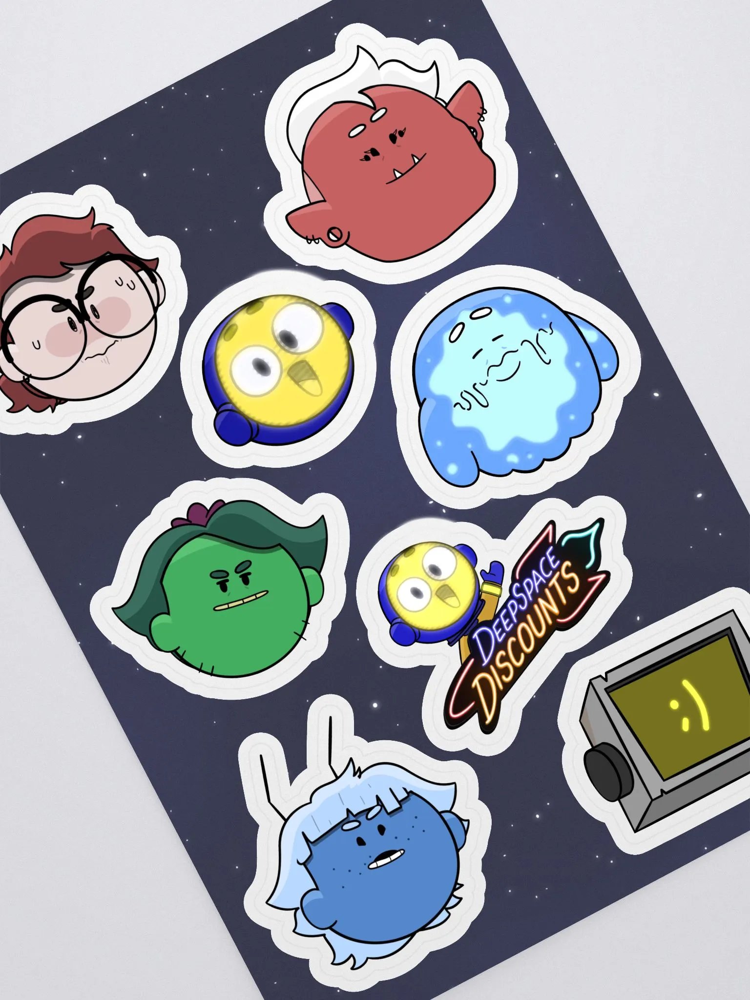 Deep Space Discounts Sticker Sheet product image (2)