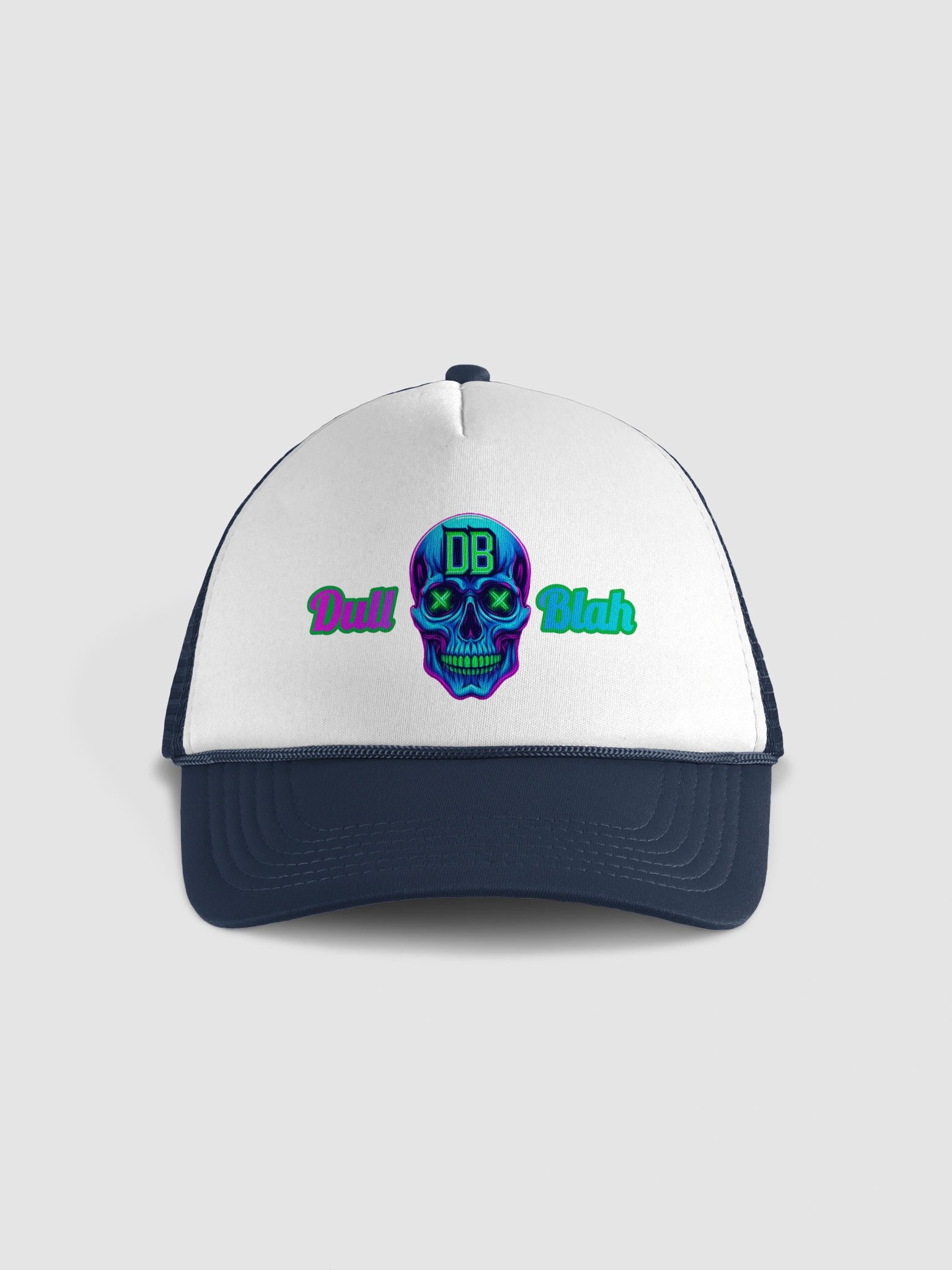 "DullBlah Trucker Hat" Valucap Foam Trucker Hat product image (1)