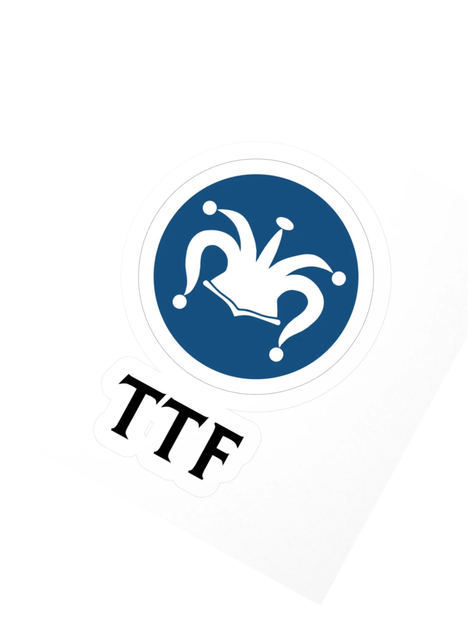 TTF Black Logo Sticker product image (2)