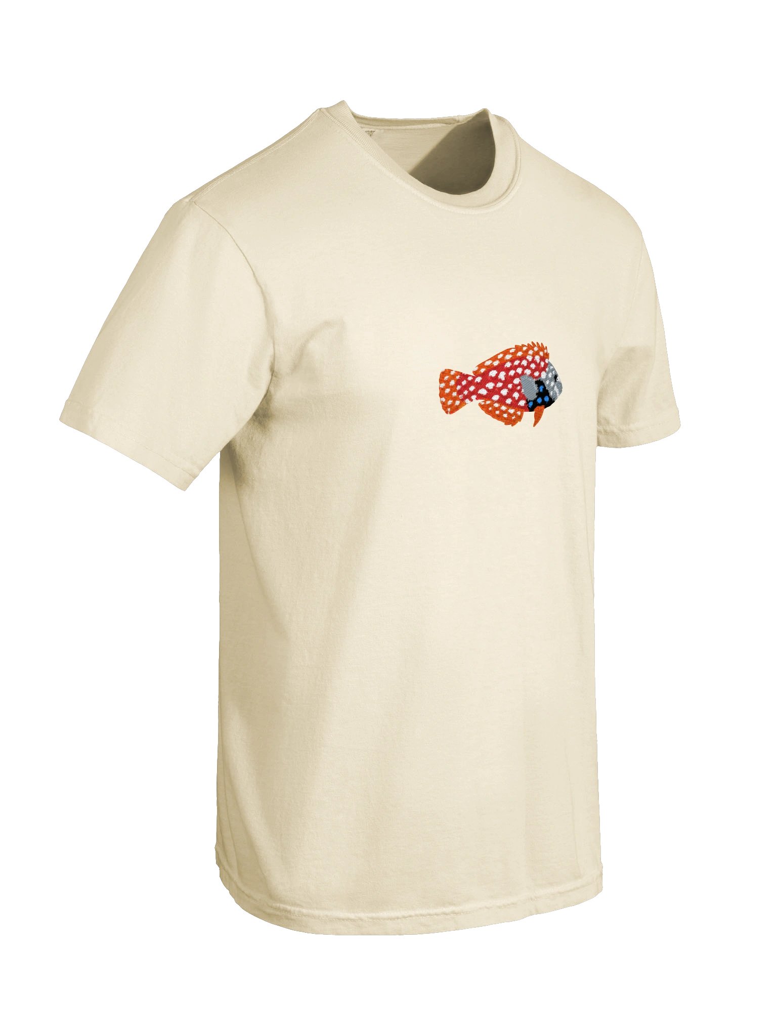 Blue Star Leopard Wrasse Embroidered Shirt | Macropharyngodon bipartitus Reef Fish Tee | Saltwater Aquarium Apparel product image (10)