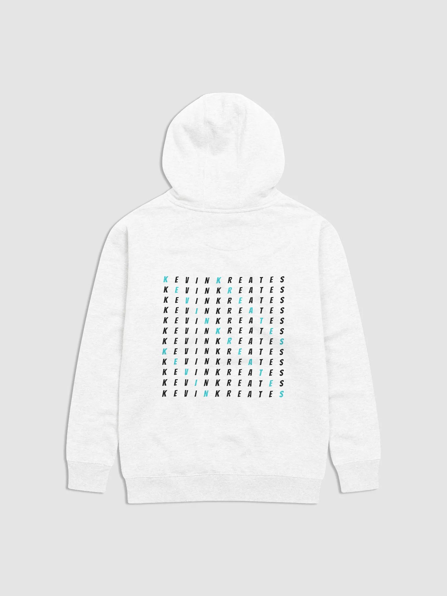 Kevin Kreates Cross-Word Hoodie (Balck On White) product image (1)
