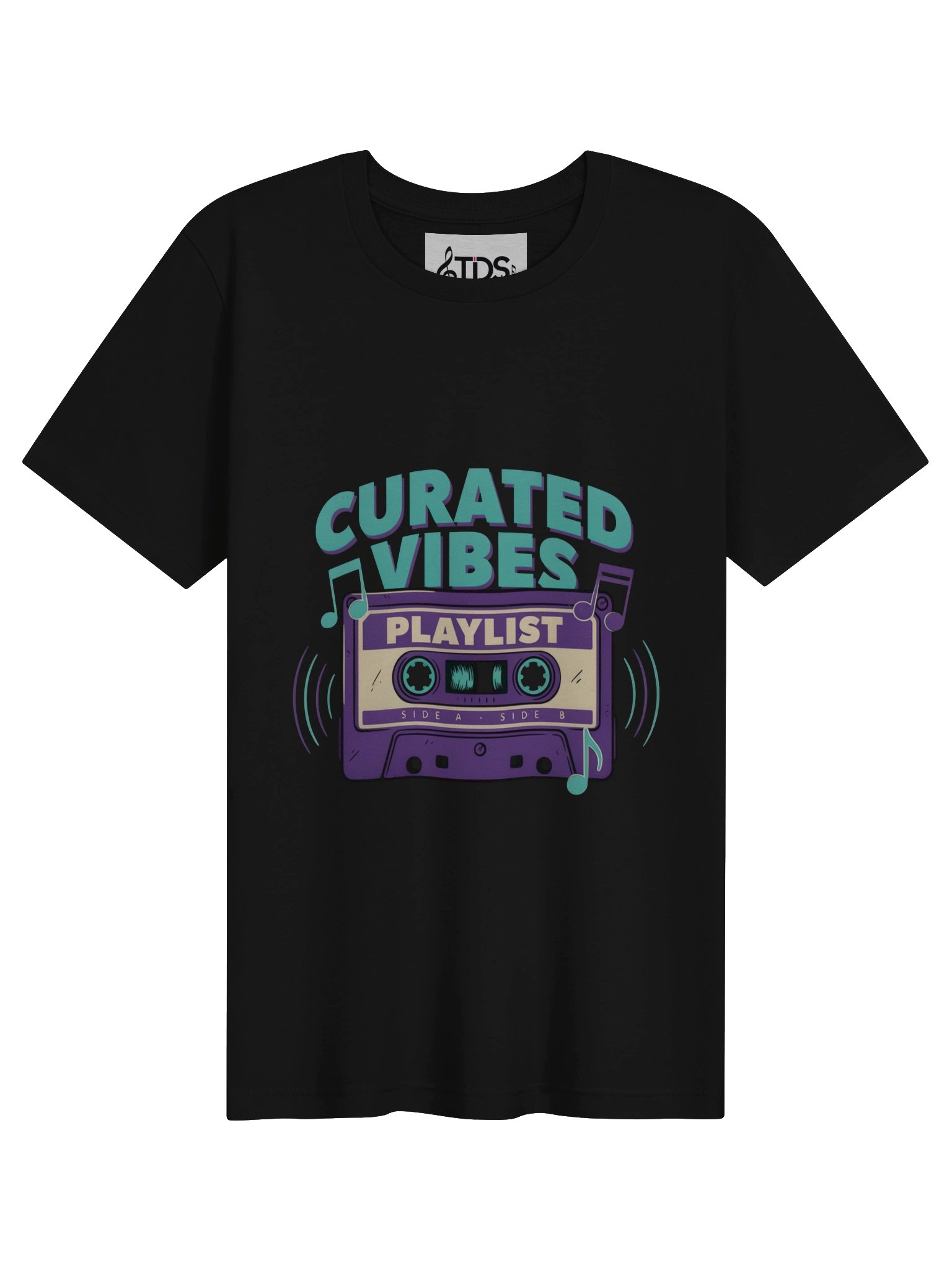 Curated Vibes Cassette Playlist Tee product image (4)