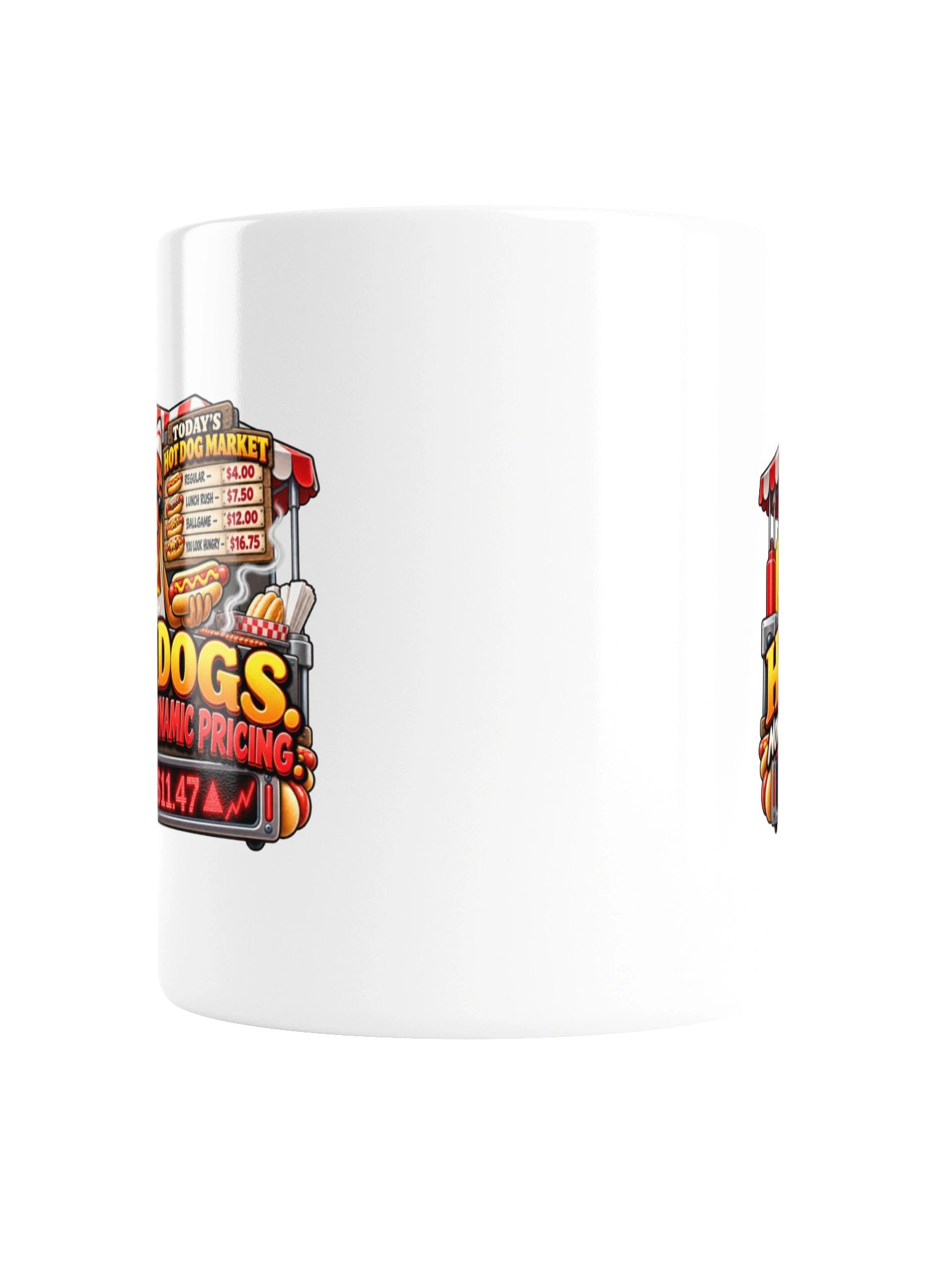 HOT DOGS. NOW WITH DYNAMIC PRICING. MUG product image (4)