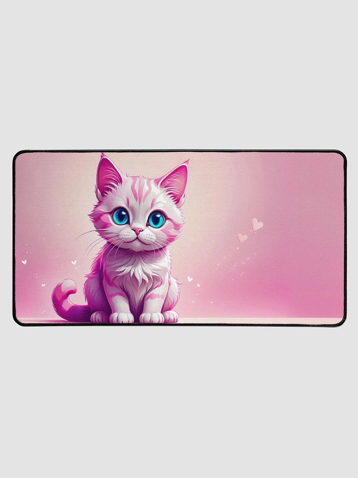 Pink Cat Mouse pad product image (1)