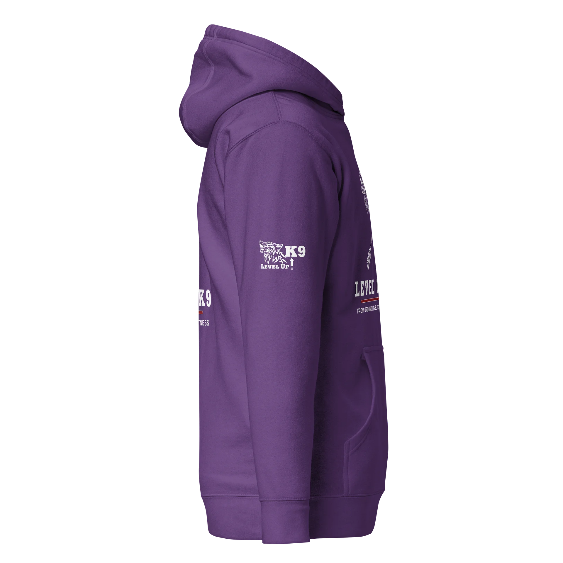 Level-UP K9 Standard Hoodie ( Purple ) product image (5)