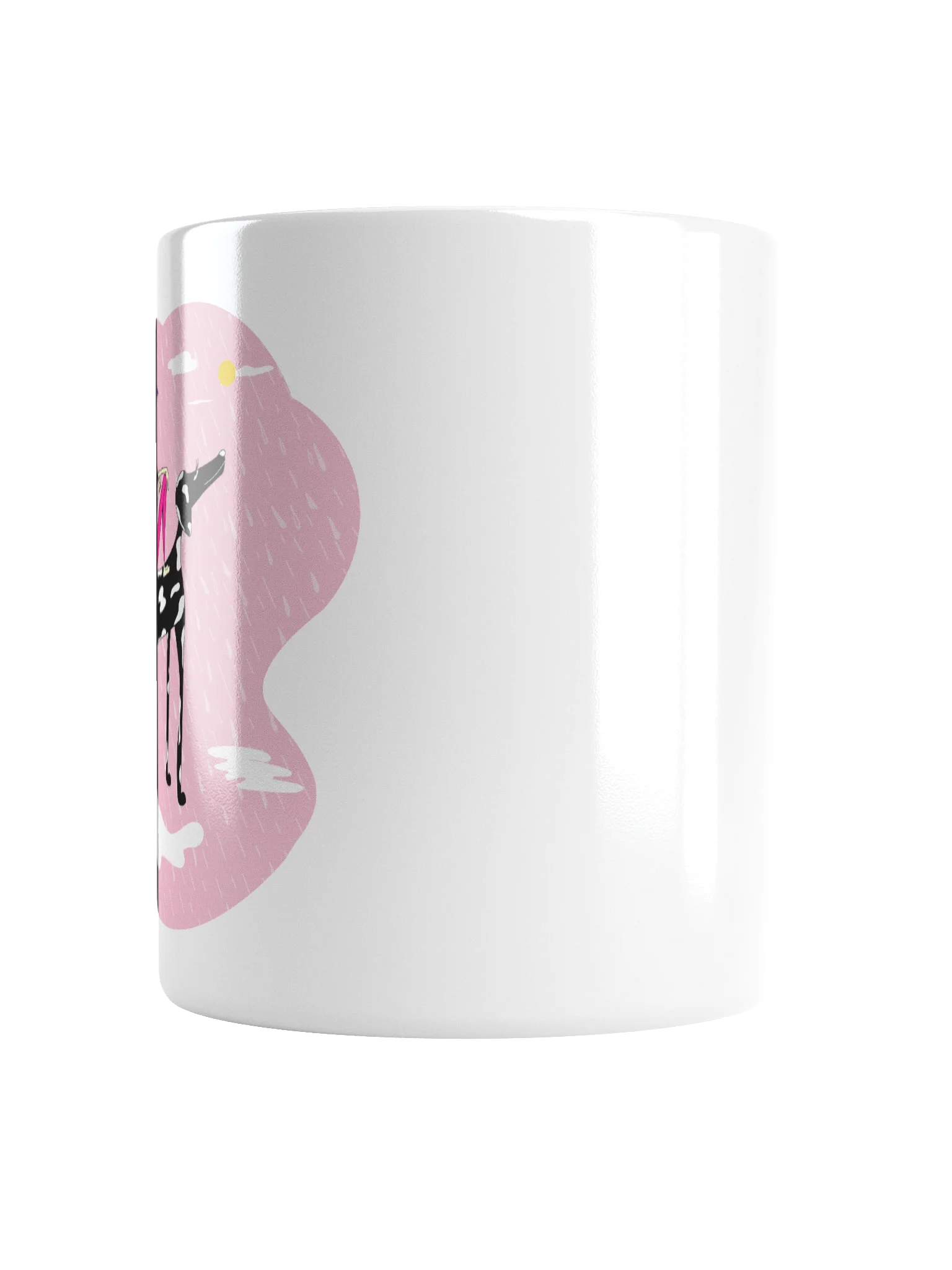 Mug: Girl in rain with dog under umbrella product image (6)