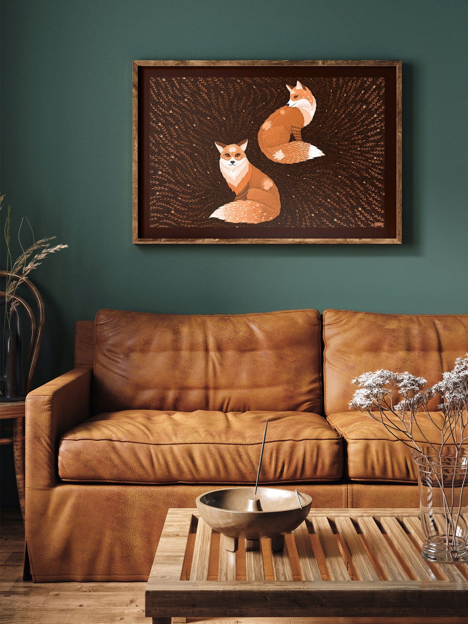 Whimsical Red Fox Art product image (3)